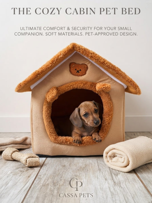 Cassa Pets™ The Cozy Cabin Pet Bed